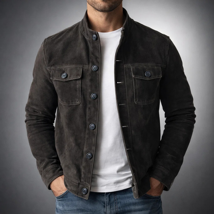 Zenerys Label Marco Suede Jacket – Chaqueta Premium de Estilo Italiano