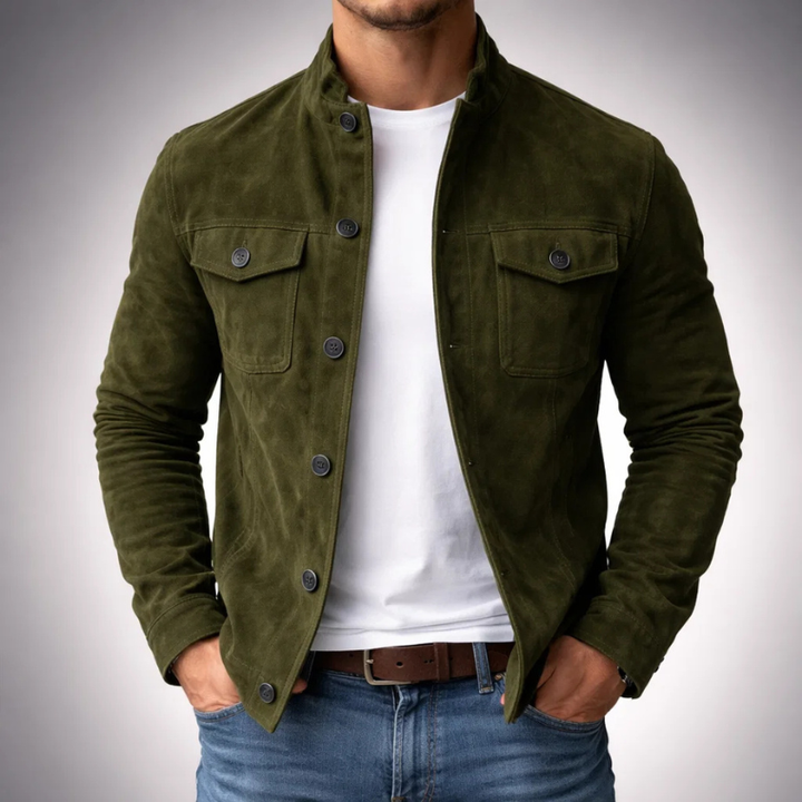 Zenerys Label Marco Suede Jacket – Chaqueta Premium de Estilo Italiano